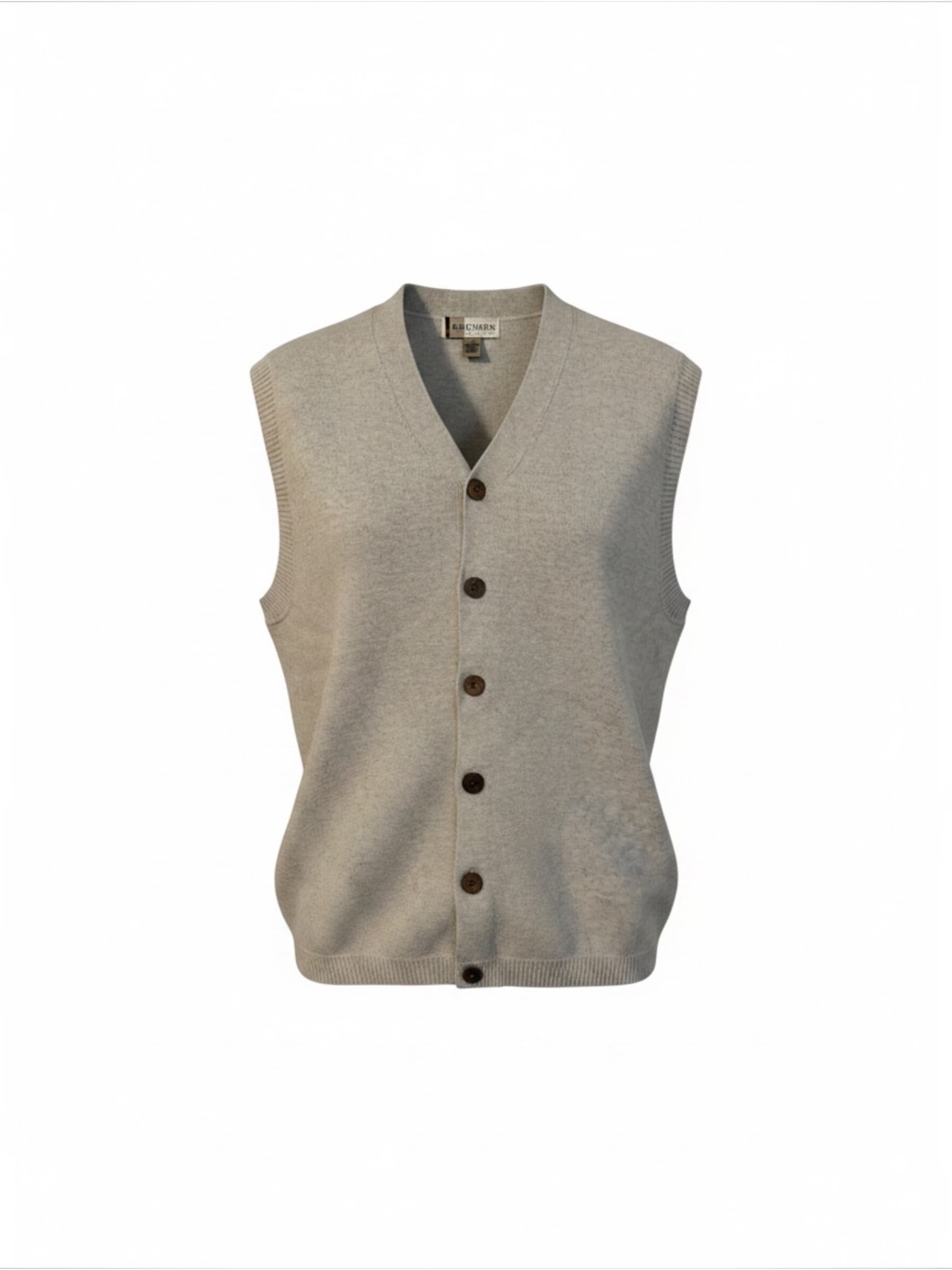 Reunion Menswear Cotton Button-Front Sweater Vest Size Medium